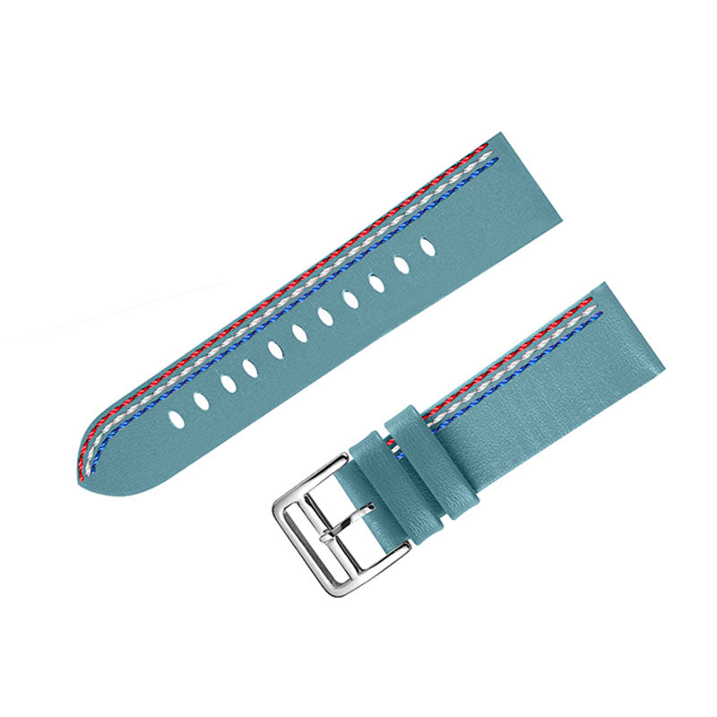 Top Layer Cowhide Genuine Leather Stitching Design Watch Band Strap for Samsung Galaxy Watch3 45mm Watch 46mm Top Layer Cowhide Genuine Leather Stitching Design Watch Band Strap for Samsung Galaxy Watch3 45mm Watch 46mm